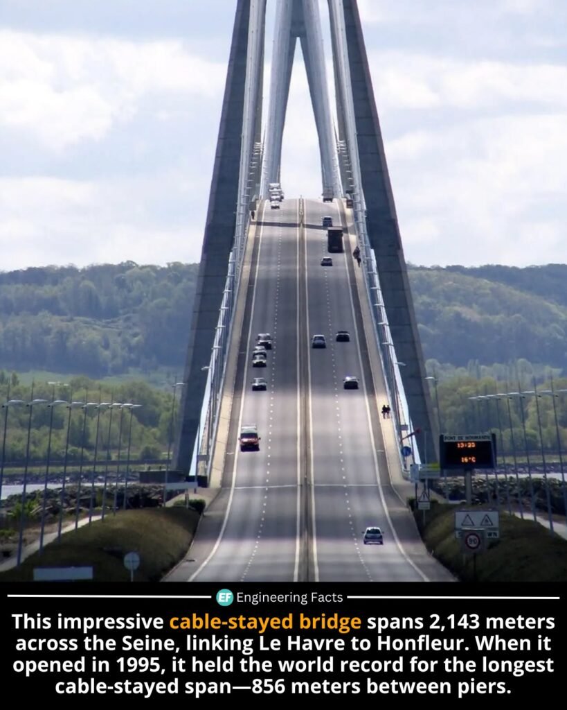 The Pont de Normandie is not just an engineering marvel—it’s a bold testament to France’s mid-90s infrastructu