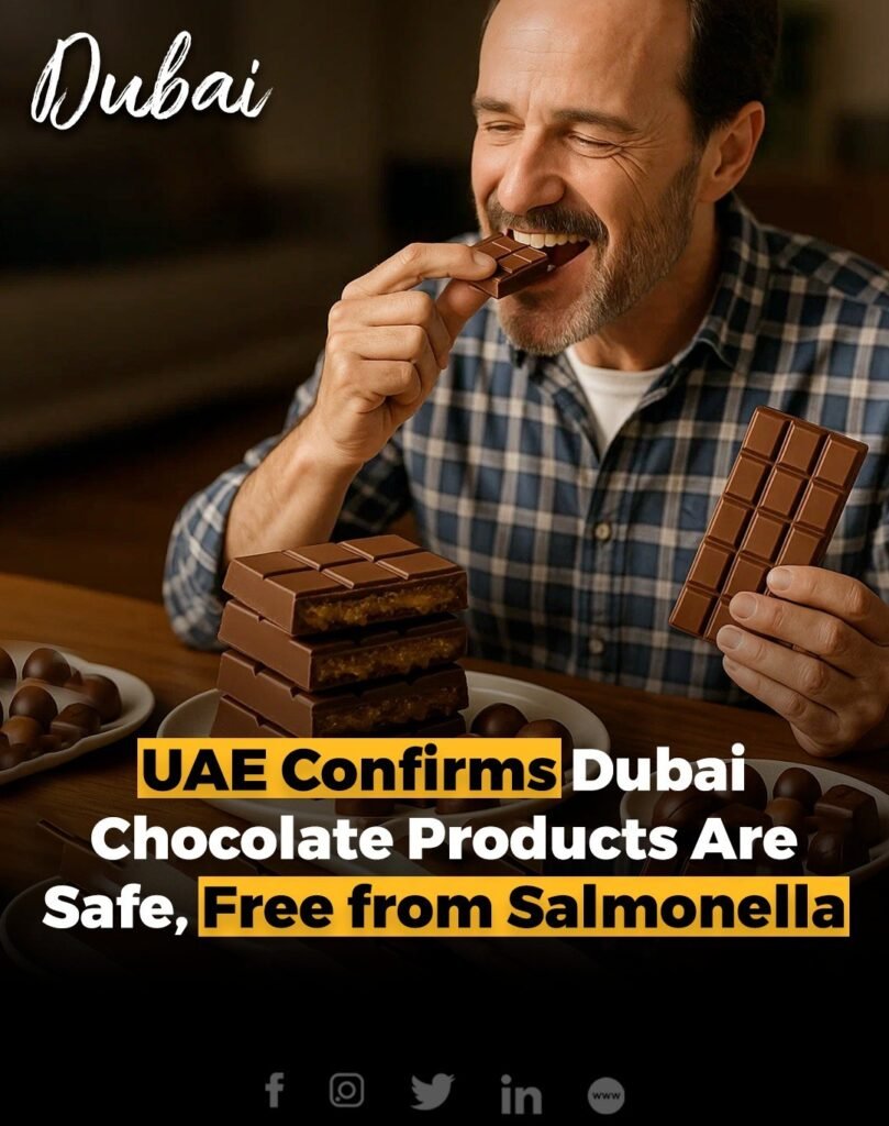 The UAE Ministry of Climate Change and Environment has confirmed that Dubai chocolate products sold in the cou