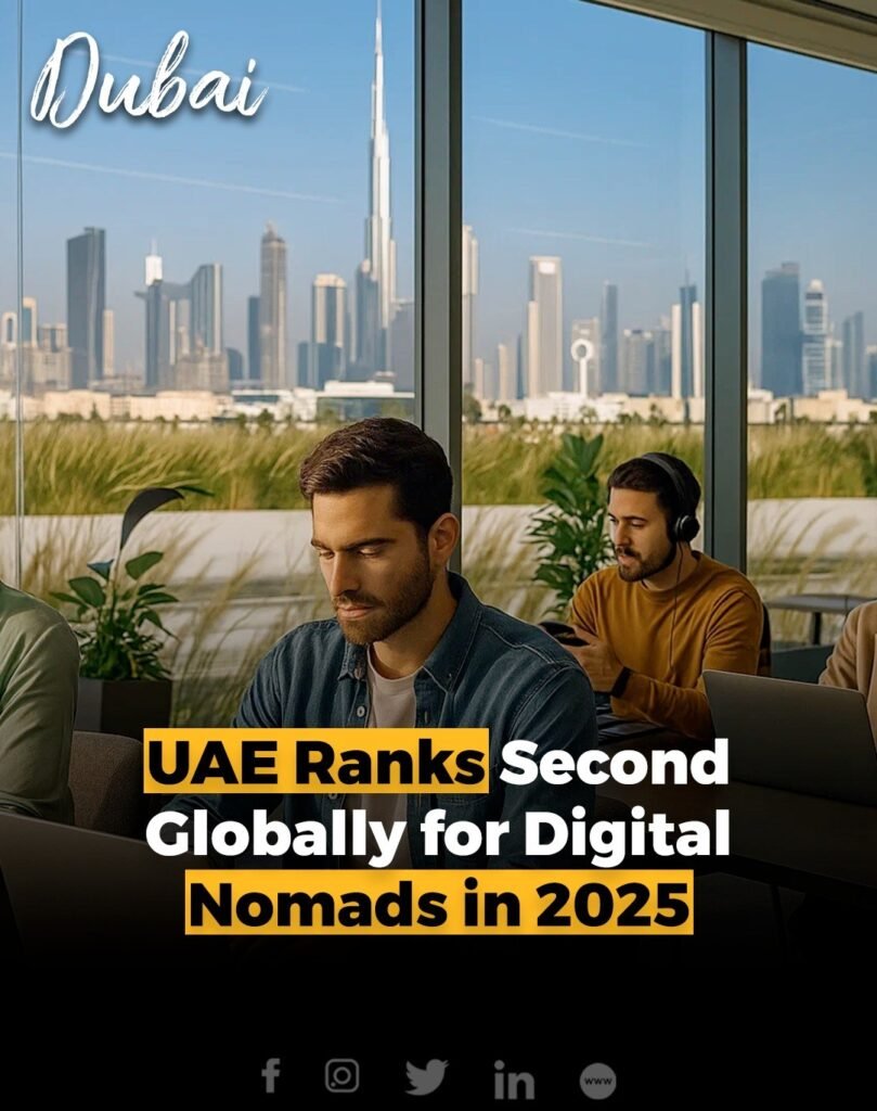 The United Arab Emirates has climbed to second place globally in the 2025 Digital Nomad Visa Index, reinforcin