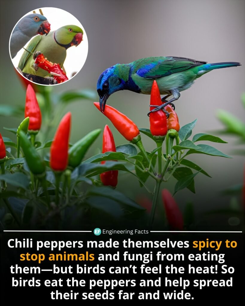 The secret behind chili peppers' spiciness is a chemical called capsaicin, which targets pain receptors in mam
