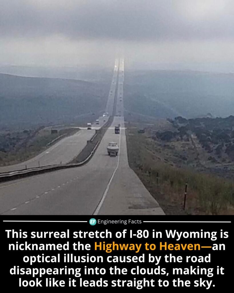 This iconic portion of Interstate 80 in Wyoming has earned the poetic nickname "Highway to Heaven" — and it’s