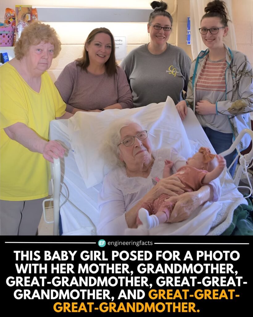 This incredible photo captures six generations of women—a rare and beautiful legacy of life, strength, and con