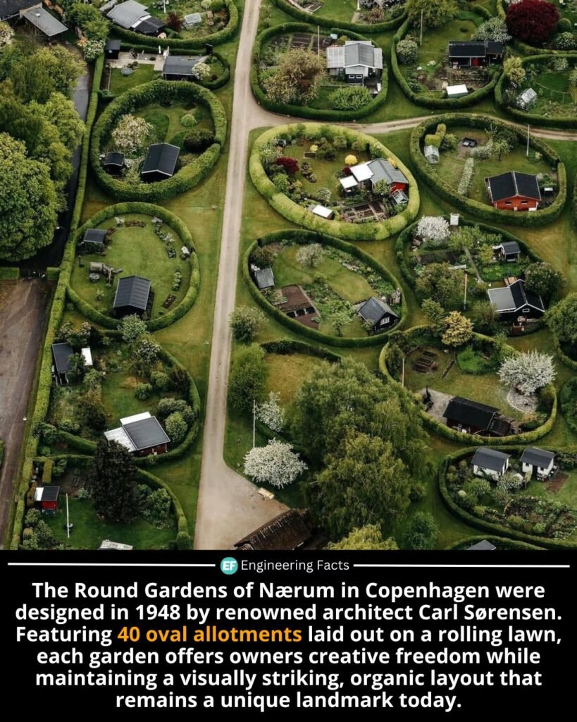Tucked away in the northern suburbs of Copenhagen, the Round Gardens of Nærum are more than just visually uniq