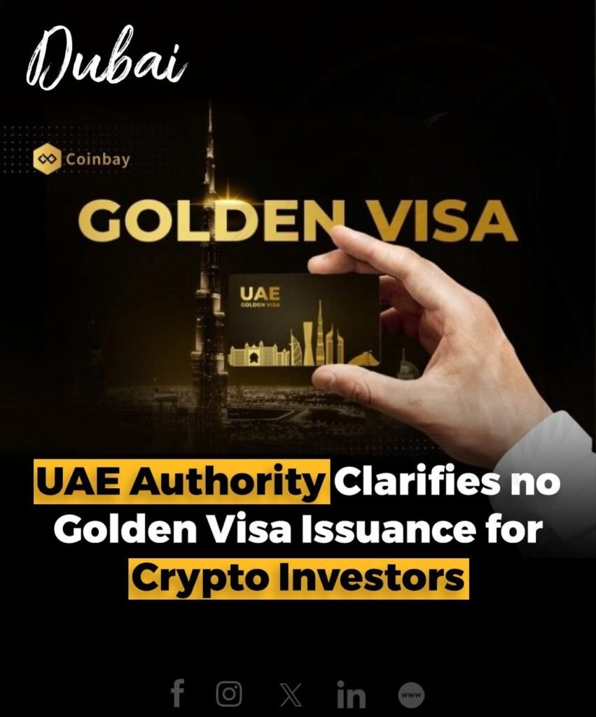 UAE authorities have denied claims that Toncoin or other cryptocurrency investors are eligible for the Golden