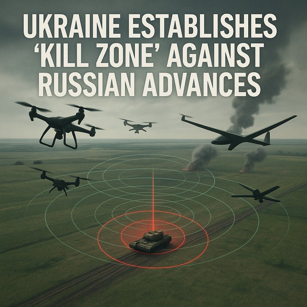 Ukraine Deploys Tactical “Kill Zones” Using Drones to Halt Russian Advance
 July 17, 2025
 Eastern and Southe