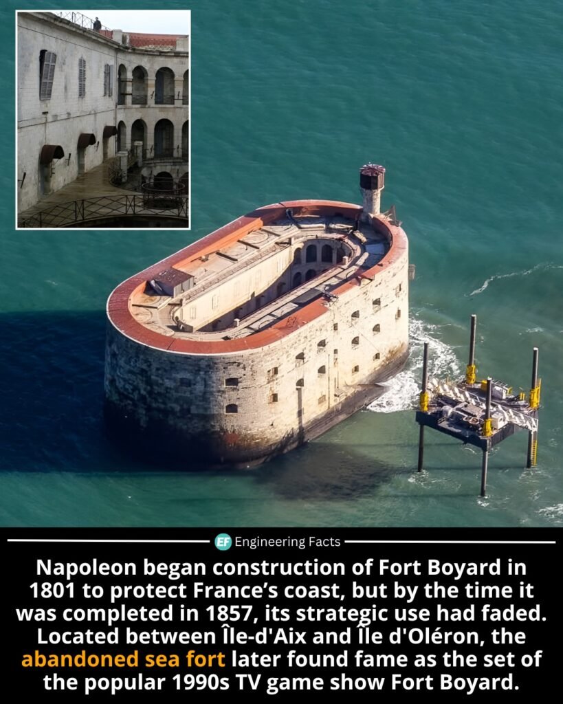 What was once a grand military vision is now an iconic relic of the past. Fort Boyard, situated off France’s w