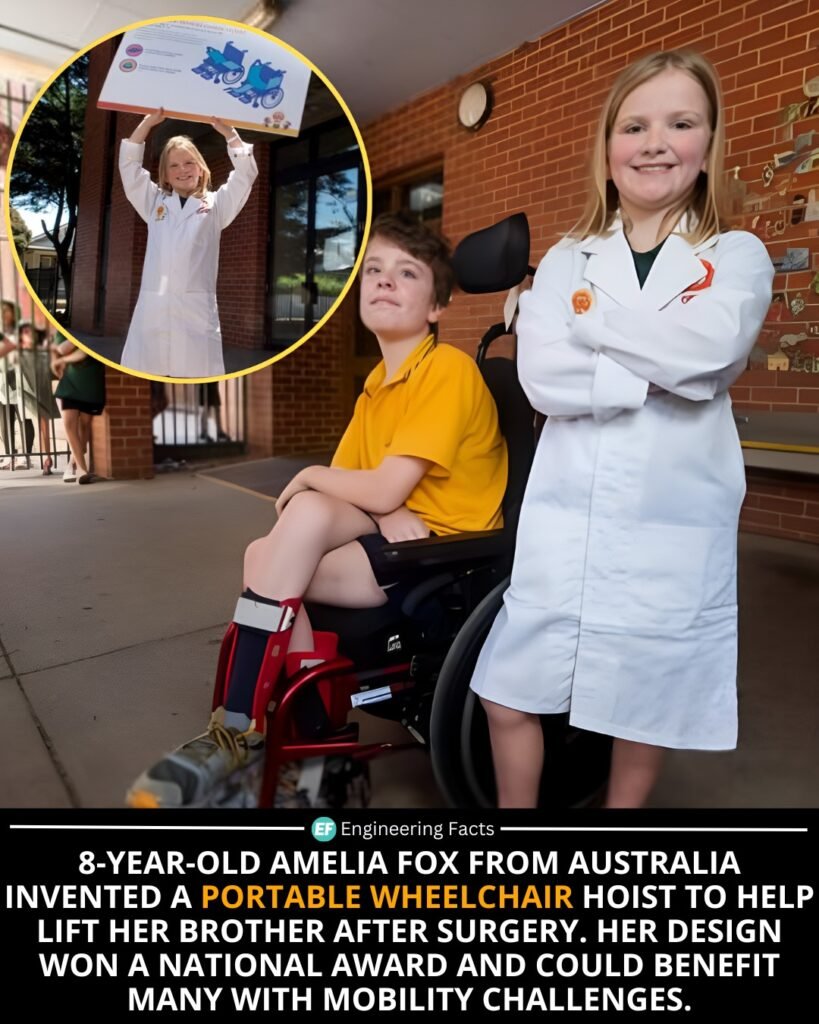 When Amelia Fox noticed her parents struggling to lift her brother Jake post-surgery, she didn’t just watch—sh