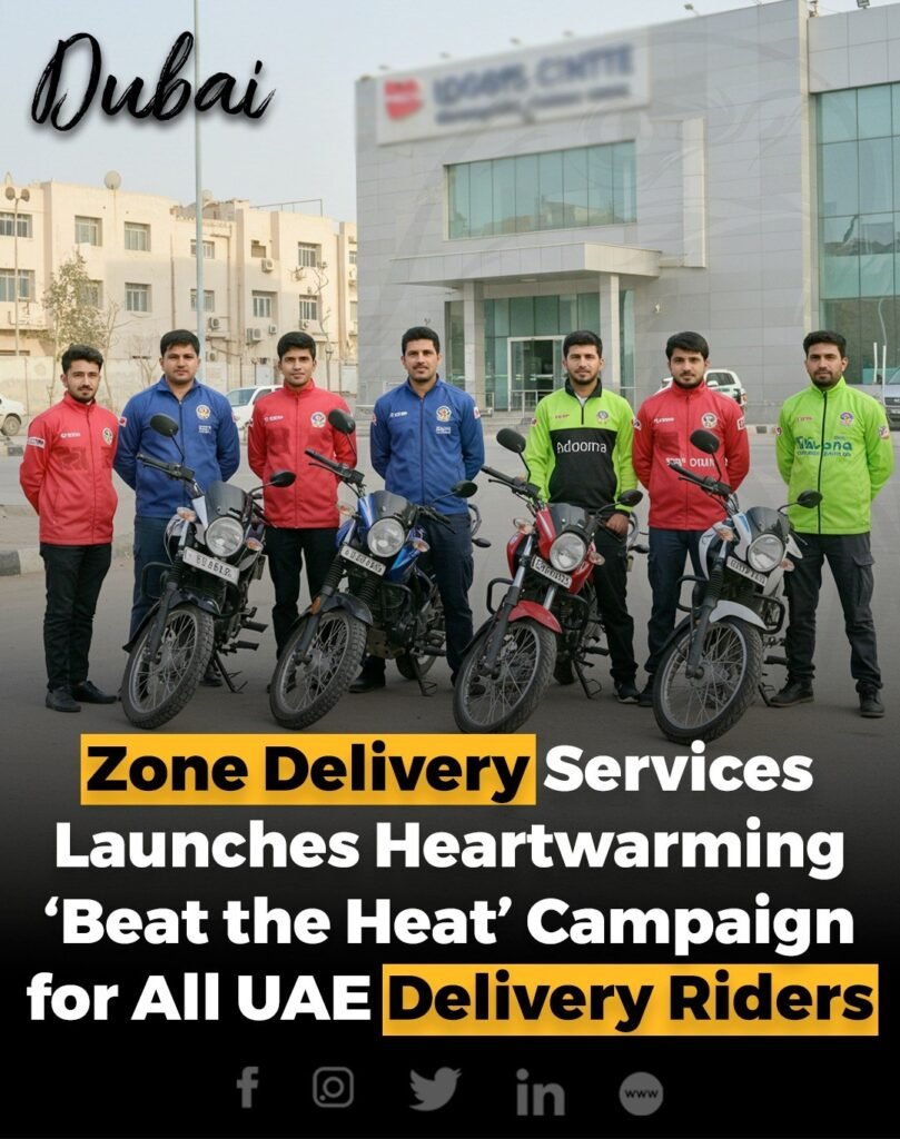 Zone Delivery Services has launched its ‘Beat the Heat’ campaign across major UAE cities, offering free ice cr